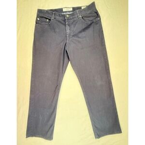 Brax Mens Cooper Fancy Regular Fit Pants 32x26.5 Navy Straight READ DESCRIPTION